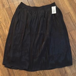 Black midi skirt